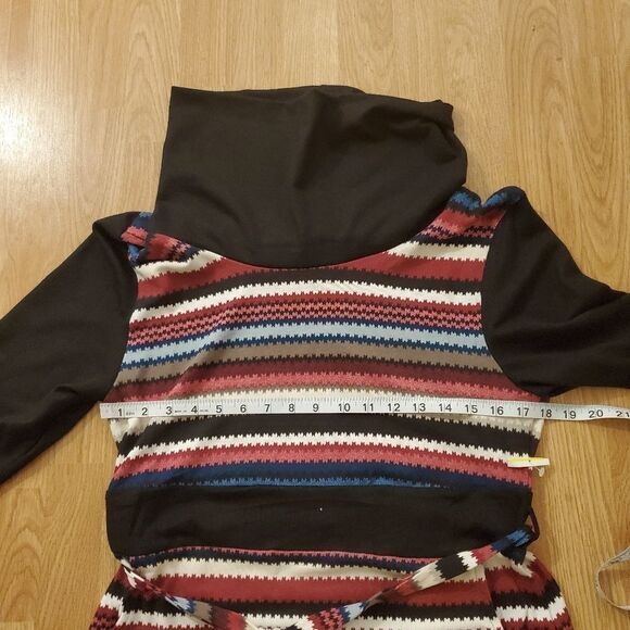 Papillon Belted Striped Sweater Dress - Picture 7 of 11